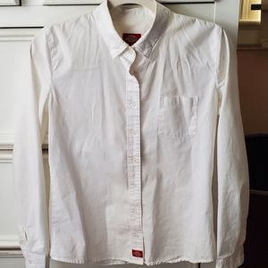Dickies Women's White Button-Down